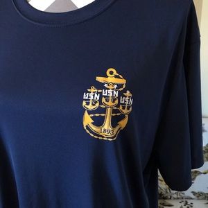 Hanes Shirts - Cool Dri Navy CPO T-Shirt Hanes Shirts - Cool Dri Navy CPO T-Shirt